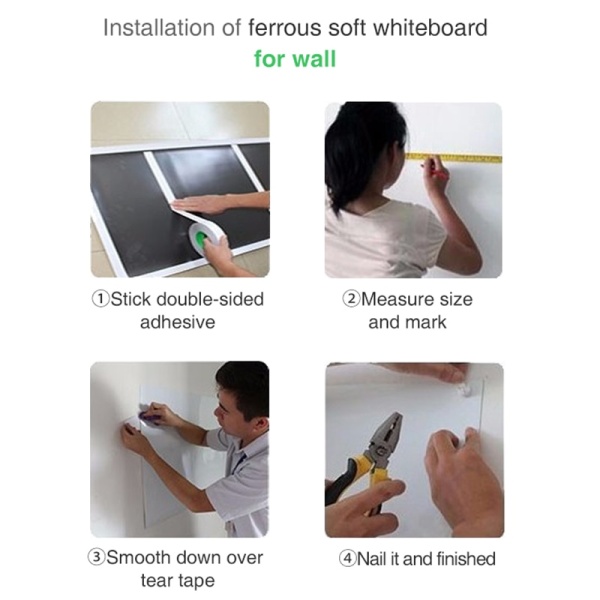 Wall Soft Whiteboard Magnets Erasable Writing Board