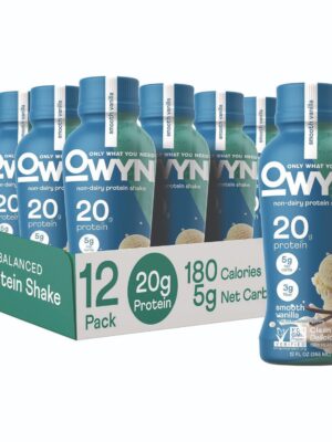 20 g Protein Drink, Vanilla, 12 oz Bottle, 12/Carton