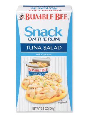Snack on the Run Tuna Salad with Crackers, 3.5 oz Pack, 12/Carton