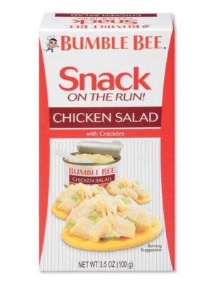 Snack on the Run Chicken Salad with Crackers, 3.5 oz Pack, 12/Carton