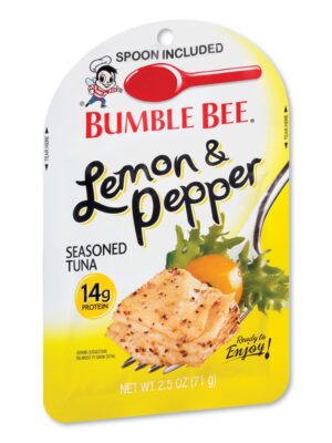 Ready to Enjoy Seasoned Tuna, Lemon and Pepper, 2.5 oz Pouch, 12/Carton