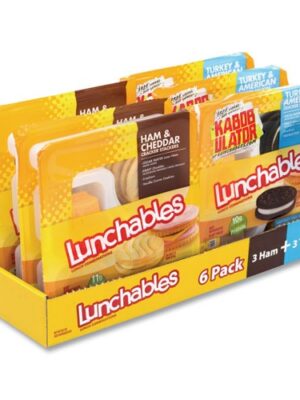 Lunchables Variety Pack, Turkey/American and Ham/Cheddar, 6/Carton