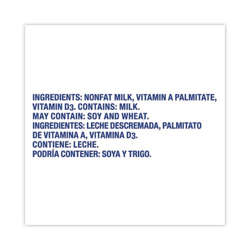 Instant Nonfat Dry Milk, Unsweetened, 22.75 oz Canister, 4/Carton