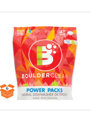 Dishwasher Detergent Power Packs, Citrus Zest, 48 Tab Pouch, 6/Carton