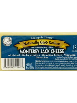 Naturally Good Kosher Monterey Jack Cheese 8 Oz