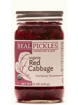 Real Pickles Organic Fermented Red Cabbage 15 Oz