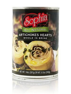 Sophia Natural Artichokes Hearts Whole In Brine 14 Oz